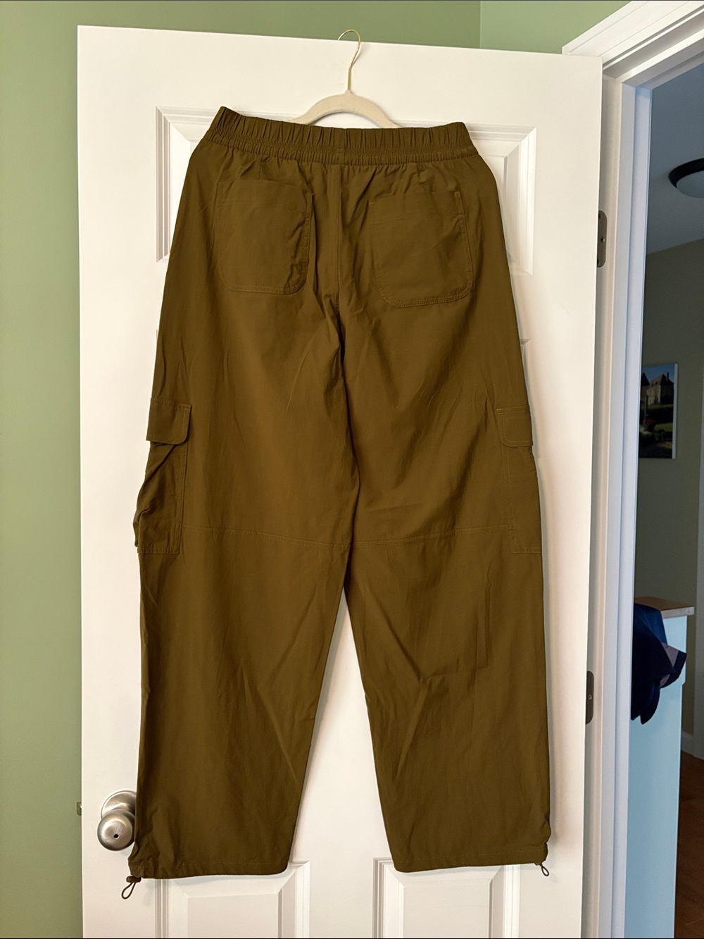 CALIA by Carrie Underwood Olive Green Wide-Leg Cargo Pants - Picture 7 of 9